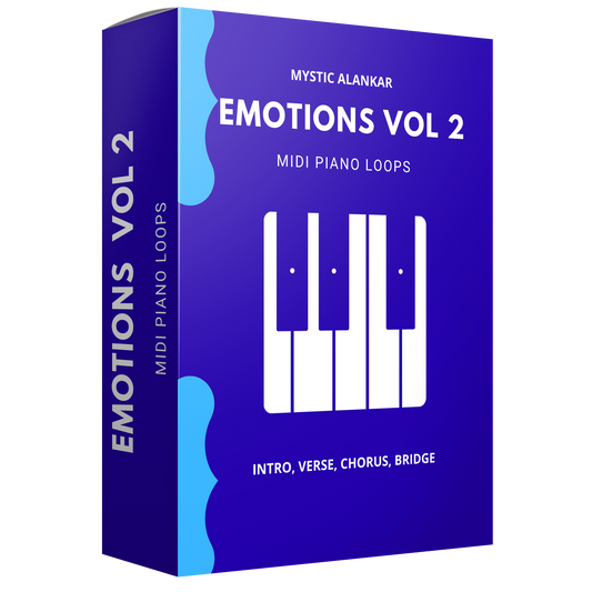 emotional piano loops in midi format for pop ballads and slow songs - Music production sample pack